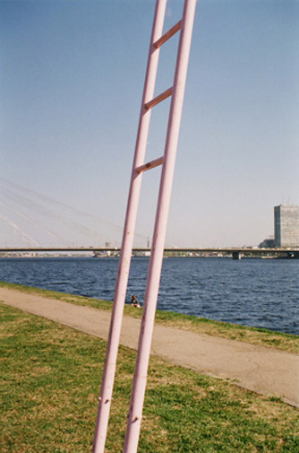Girl With Pink Stairs